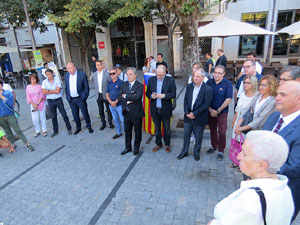 Diada Nacional 2017. Homenatge floral a Carles Rahola a la Rambla de la Llibertat