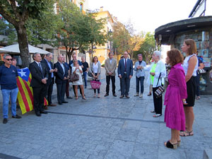 Diada Nacional 2017. Homenatge floral a Carles Rahola a la Rambla de la Llibertat