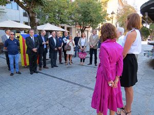 Diada Nacional 2017. Homenatge floral a Carles Rahola a la Rambla de la Llibertat