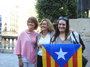 Diada Nacional 2017. Homenatge floral a Carles Rahola a la Rambla de la Llibertat