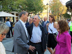 Diada Nacional 2017. Homenatge floral a Carles Rahola a la Rambla de la Llibertat