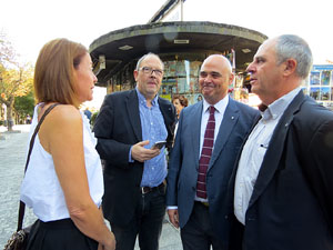 Diada Nacional 2017. Homenatge floral a Carles Rahola a la Rambla de la Llibertat