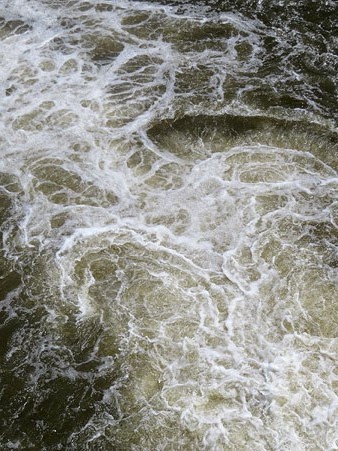 Curs del Ter sota el pont de la Barca