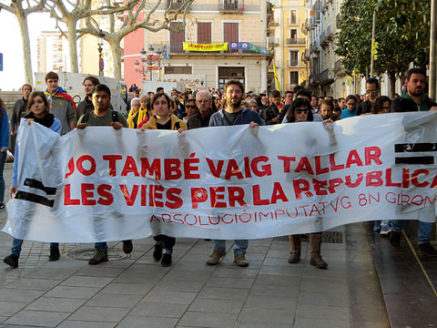 Capçalera de la manifestació