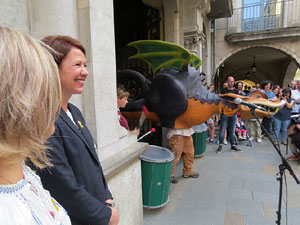 Festes de Primavera de Girona 2018. Entrega del Petit Drac Major de Girona