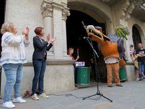 Festes de Primavera de Girona 2018. Entrega del Petit Drac Major de Girona