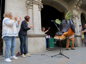 Festes de Primavera de Girona 2018. Entrega del Petit Drac Major de Girona