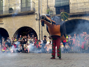 Festes de Primavera de Girona 2018. Entrega del Petit Drac Major de Girona