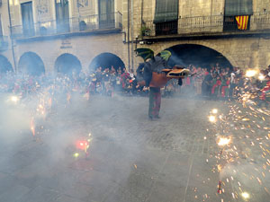 Festes de Primavera de Girona 2018. Entrega del Petit Drac Major de Girona