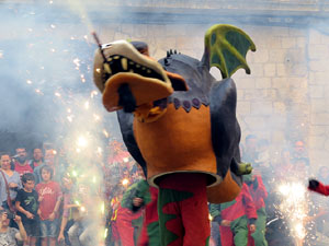 Festes de Primavera de Girona 2018. Entrega del Petit Drac Major de Girona