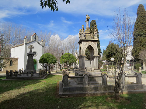 Vista del cementiri