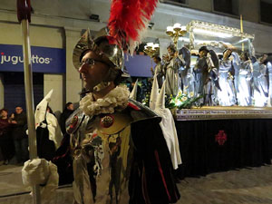 Setmana Santa 2018 a Girona. Process&oacute; del Sant Enterrament