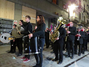 Setmana Santa 2018 a Girona. Process&oacute; del Sant Enterrament