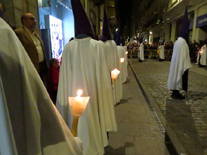 Setmana Santa 2018 a Girona. Process&oacute; del Sant Enterrament