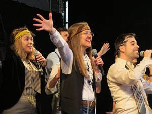 Festival A Capella 2018. Actuaci&oacute; de les Anxovetes & The Hanfris Quartet a la pla&ccedil;a de la Independ&egrave;ncia