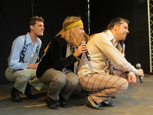 Festival A Capella 2018. Actuaci&oacute; de les Anxovetes & The Hanfris Quartet a la pla&ccedil;a de la Independ&egrave;ncia