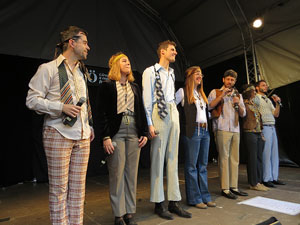 Festival A Capella 2018. Actuaci&oacute; de les Anxovetes & The Hanfris Quartet a la pla&ccedil;a de la Independ&egrave;ncia