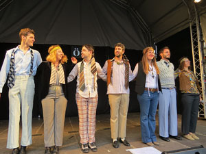 Festival A Capella 2018. Actuaci&oacute; de les Anxovetes & The Hanfris Quartet a la pla&ccedil;a de la Independ&egrave;ncia