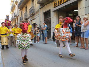 Cercavila de la Flama del Canig&oacute; 2018 fins la pla&ccedil;a del Vi