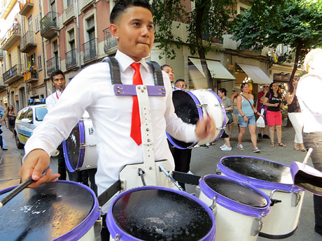 Cercavila de la Flama del Canig&oacute; 2018 fins la pla&ccedil;a del Vi