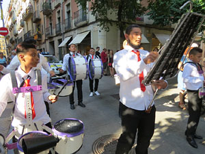 Cercavila de la Flama del Canig&oacute; 2018 fins la pla&ccedil;a del Vi