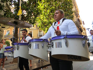 Cercavila de la Flama del Canig&oacute; 2018 fins la pla&ccedil;a del Vi