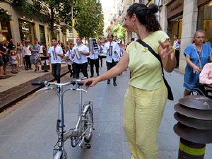 Cercavila de la Flama del Canig&oacute; 2018 fins la pla&ccedil;a del Vi
