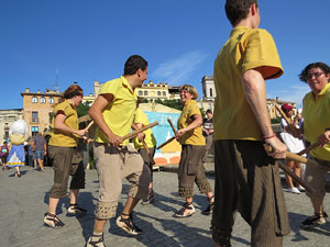 Cercavila de la Flama del Canig&oacute; 2018 fins la pla&ccedil;a del Vi