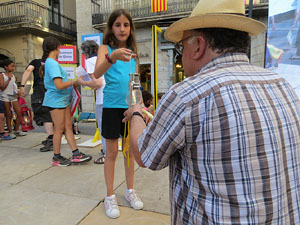 Encesa del foc a la pla&ccedil;a del Vi