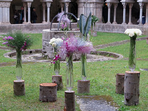 Temps de Flors 2018. Muntatges florals als claustres de la Catedral