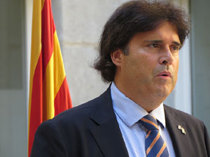 Diada Nacional 2018. Acte institucional al Pati de les Magnòlies, amb parlaments de Marta Madrenas, Miquel Noguer i Pere Vila