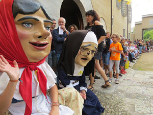 Festa Major de Sant Daniel 2018 - Cercavila des del mirador de Montorr&oacute; a la placeta d'entrada del Monestir de Sant Daniel