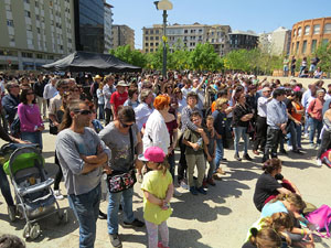 Inaguraci&oacute; oficial de la pla&ccedil;a de l'U d'octubre 2017 al barri del Mercadal