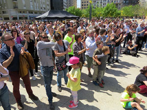 Inaguraci&oacute; oficial de la pla&ccedil;a de l'U d'octubre 2017 al barri del Mercadal