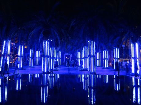 Festival Temps d'Art. Espectacle Cl&uacute;ster al Parc Central de Girona