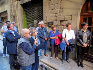 Centenari del xuixo. Descobriment d'una placa commemorativa a la Cort Reial de Girona