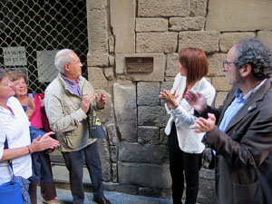 Centenari del xuixo. Descobriment d'una placa commemorativa a la Cort Reial de Girona