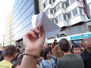 Concentraci&oacute; per l'1-O davant la subdelegaci&oacute; del Gobierno a Jaume I