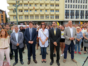 Commemoraci&oacute; de l'1-O a la pla&ccedil;a de l'U d'octubre de 2017