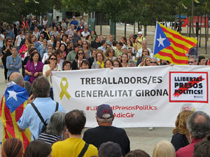 Commemoració de l'1-O a la plaça de l'U d'octubre de 2017