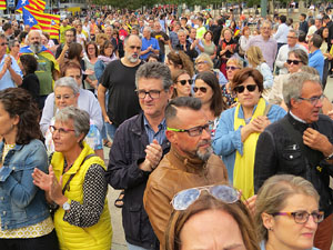Commemoració de l'1-O a la plaça de l'U d'octubre de 2017