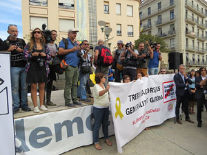 Commemoració de l'1-O a la plaça de l'U d'octubre de 2017