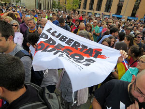 Commemoració de l'1-O a la plaça de l'U d'octubre de 2017