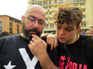 Commemoració de l'1-O a la plaça de l'U d'octubre de 2017