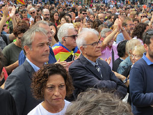 Commemoració de l'1-O a la plaça de l'U d'octubre de 2017