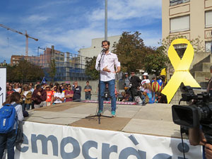 Commemoració de l'1-O a la plaça de l'U d'octubre de 2017