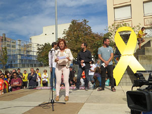 Commemoració de l'1-O a la plaça de l'U d'octubre de 2017