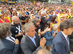 Commemoració de l'1-O a la plaça de l'U d'octubre de 2017