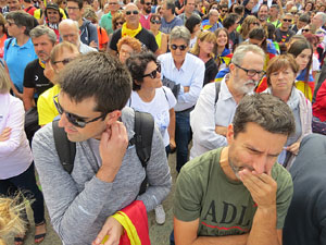 Commemoració de l'1-O a la plaça de l'U d'octubre de 2017