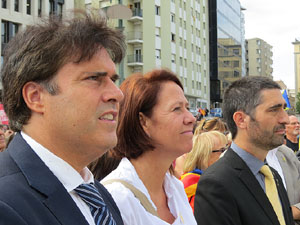 Commemoraci&oacute; de l'1-O a la pla&ccedil;a de l'U d'octubre de 2017